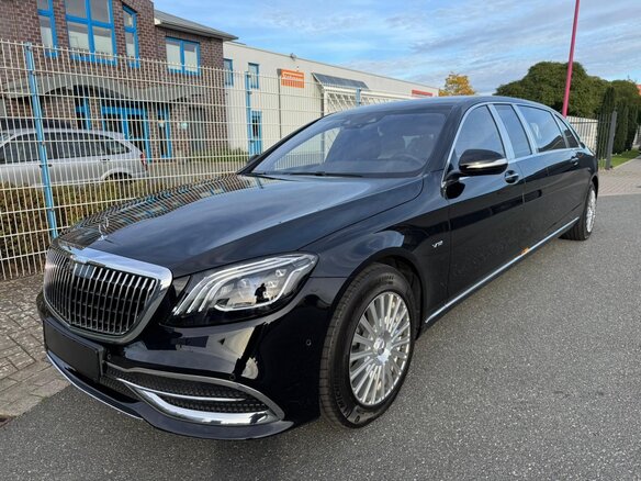 2019 Mercedes-Benz Maybach S-Класс 650 Pullman I (X222) Рестайлинг, чёрный - вид 1