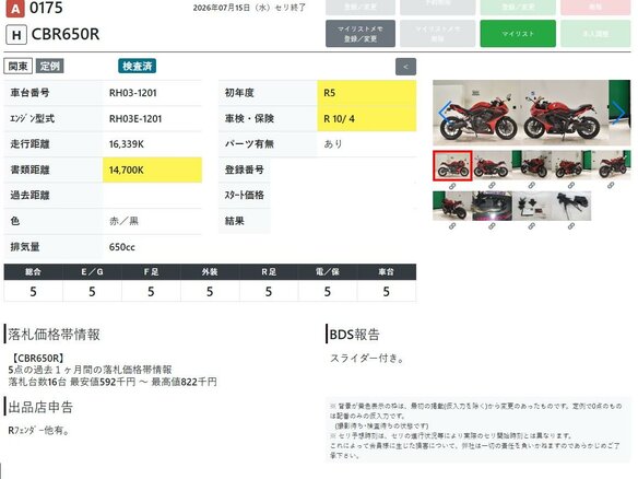 2023 Honda CBR 650R, красный, 977000 рублей - вид 10
