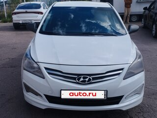 2015 Hyundai Solaris I Рестайлинг, белый, 515000 рублей, вид 2