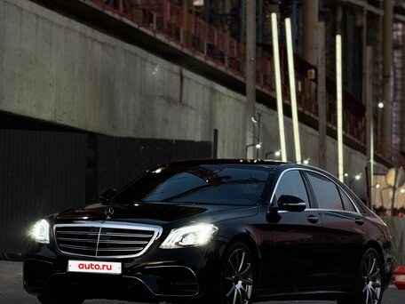 2014 Mercedes-Benz S-Класс 500 Long VI (W222, C217), чёрный, вид 1