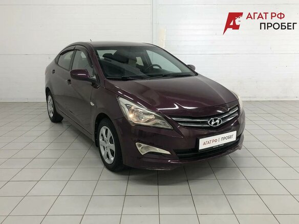 2014 Hyundai Solaris I, фиолетовый, 940000 рублей - вид 2
