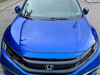 2021 Honda Civic X Рестайлинг, синий, 1750000 рублей, вид 3