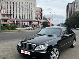2002 Mercedes-Benz S-Класс 500 Long IV (W220) Рестайлинг, чёрный, 820000 рублей, вид 1