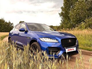 2019 Jaguar F-Pace I, синий, 3499999 рублей, вид 4