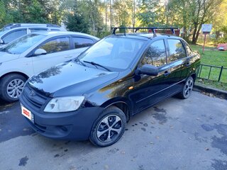 2014 Lada (ВАЗ) Granta I, чёрный, 360000 рублей, вид 1