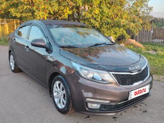 2016 Kia Rio III Рестайлинг, коричневый, 1060000 рублей, вид 4