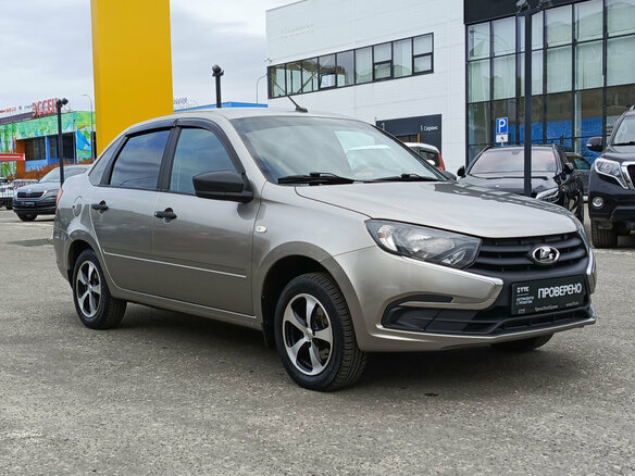 2019 Lada (ВАЗ) Granta I Рестайлинг, серый, 465000 рублей - вид 2