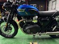 2023 Triumph Bonneville T100, синий, 1075000 рублей - вид 10