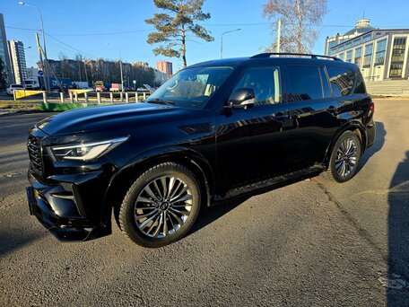 2020 Infiniti QX80 I Рестайлинг 3, чёрный, 6100000 рублей, вид 5