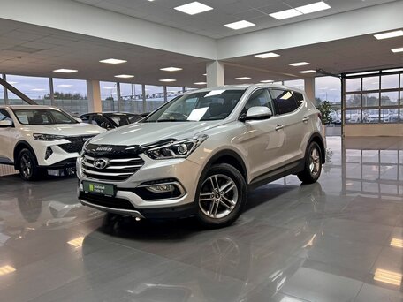 2016 Hyundai Santa Fe III Рестайлинг, серебристый, 1995000 рублей, вид 1