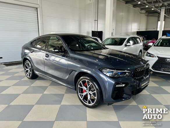 2021 BMW X6 40i III (G06), серый, 8819000 рублей - вид 2