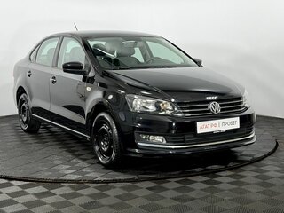 2019 Volkswagen Polo V Рестайлинг, чёрный, 1490000 рублей, вид 4