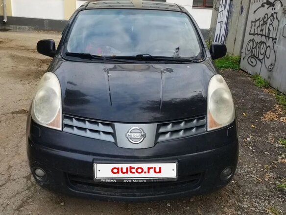 2008 Nissan Note I, чёрный, 510000 рублей