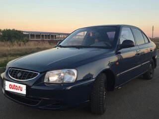 2009 Hyundai Accent ТагАЗ II, синий, 410000 рублей, вид 1