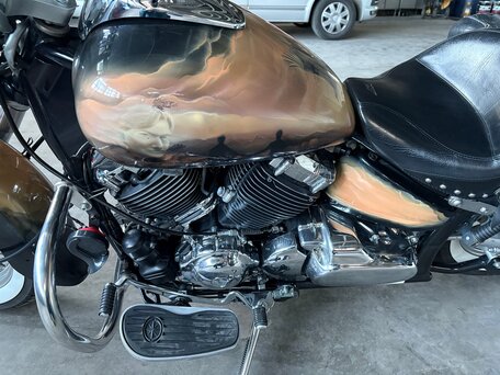 2005 Yamaha XVS650 Drag Star, бежевый, 350000 рублей, вид 5