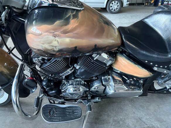 2005 Yamaha XVS650 Drag Star, бежевый, 370000 рублей - вид 4