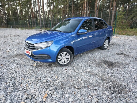 2020 Lada (ВАЗ) Granta I Рестайлинг, синий, 730000 рублей - вид 11