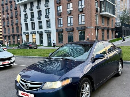 2007 Honda Accord VII Рестайлинг, синий, 700000 рублей, вид 2