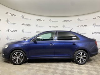 2017 Skoda Rapid I Рестайлинг, синий, 1097700 рублей, вид 3