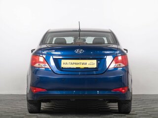 2015 Hyundai Solaris I Рестайлинг, синий, 1069000 рублей, вид 4