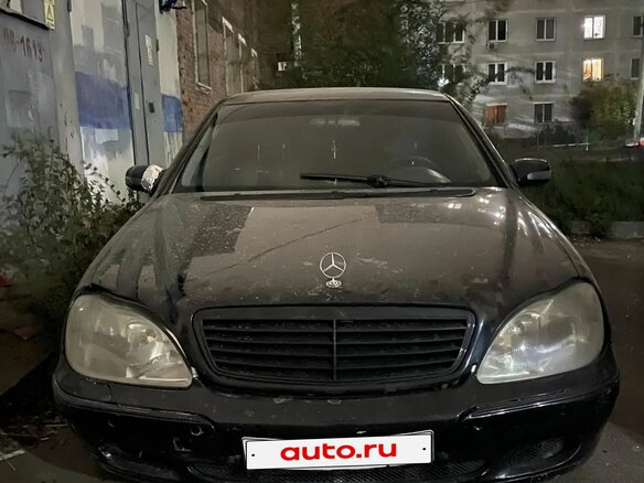 2002 Mercedes-Benz S-Класс 320 Long IV (W220), чёрный