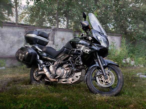 2006 Suzuki V-Strom 1000, чёрный, 450000 рублей - вид 1