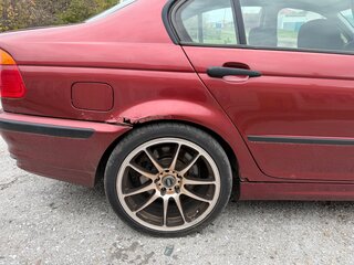 2001 BMW 3 серии 318i IV (E46), красный, 350000 рублей, вид 3