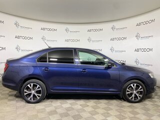 2017 Skoda Rapid I Рестайлинг, синий, 1097700 рублей, вид 4