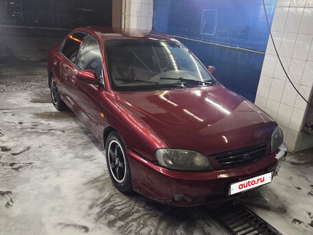 2007 Kia Spectra I Рестайлинг 2, красный, 160000 рублей, вид 3