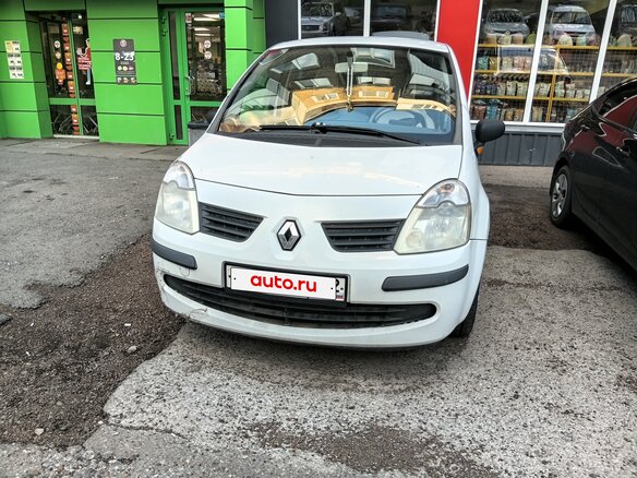 2007 Renault Modus Grand I Рестайлинг, белый, 350000 рублей