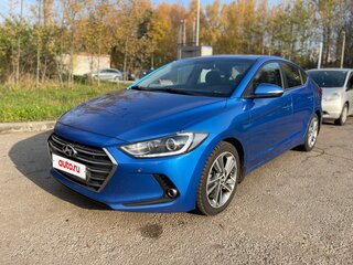 2016 Hyundai Elantra VI (AD), синий, 1490000 рублей, вид 1
