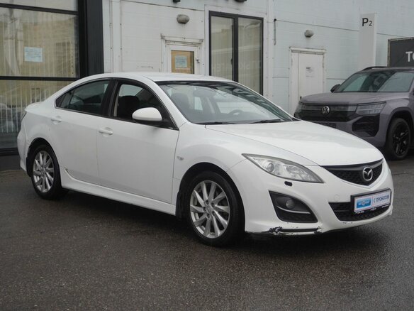 2010 Mazda 6 II (GH) Рестайлинг, белый, 905000 рублей - вид 2
