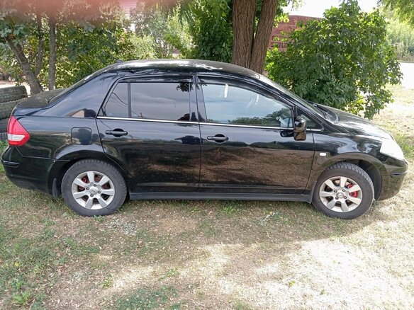 2008 Nissan Tiida I, чёрный, 550000 рублей