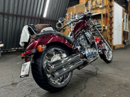 2009 Honda VT 1300CX Fury, пурпурный, 850000 рублей, вид 5