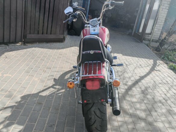 2007 Harley-Davidson Softail Custom, красный, 679239 рублей - вид 5