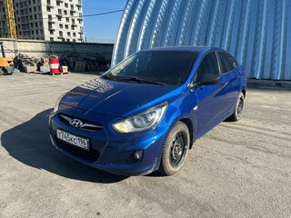 2012 Hyundai Solaris I, синий, 489000 рублей, вид 1