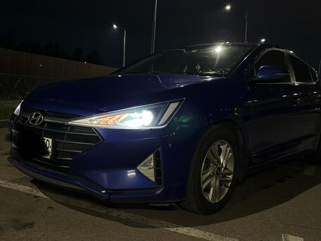 2019 Hyundai Elantra VI (AD) Рестайлинг, синий, 1370000 рублей, вид 2