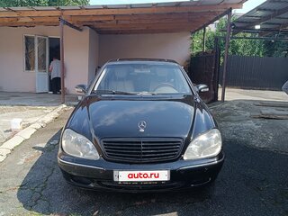 1999 Mercedes-Benz S-Класс 430 Long IV (W220), чёрный, 450000 рублей, вид 2