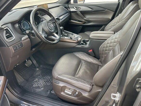 2022 Mazda CX-9 II Рестайлинг, серый, 4500000 рублей - вид 8