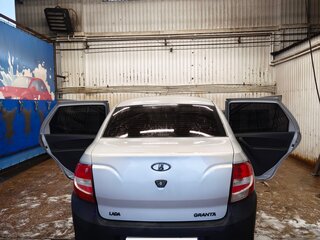 2014 Lada (ВАЗ) Granta I, серебристый, 280000 рублей, вид 4