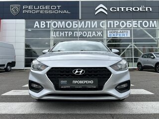 2017 Hyundai Solaris II, серебристый, 1260000 рублей, вид 2
