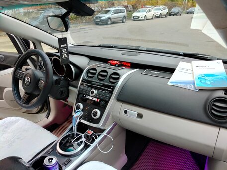 2008 Mazda CX-7 I, серебристый, 647000 рублей, вид 4