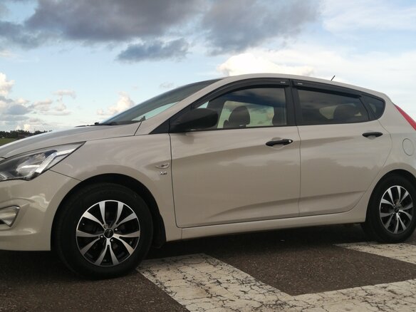 2015 Hyundai Solaris I Рестайлинг, бежевый, 920000 рублей - вид 10
