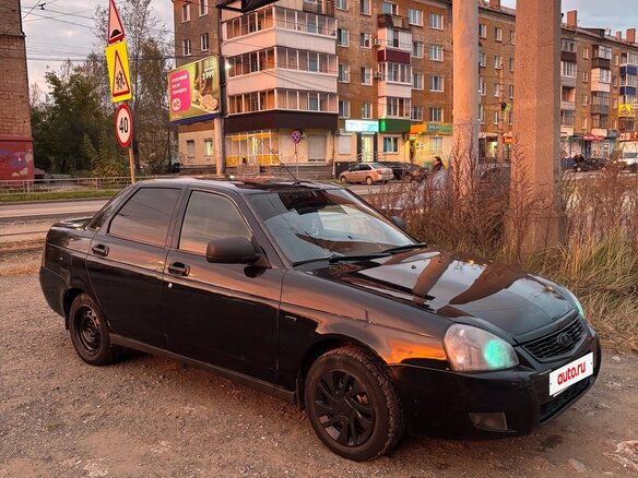 2012 Lada (ВАЗ) Priora I, чёрный, 130000 рублей - вид 1