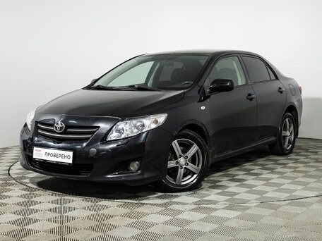 2008 Toyota Corolla X (E140, E150), чёрный, 619585 рублей, вид 1