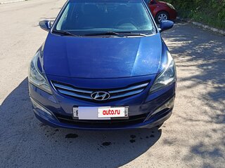2015 Hyundai Solaris I Рестайлинг, синий, 770000 рублей, вид 1