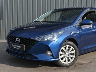 2021 Hyundai Solaris II Рестайлинг, синий, 1749888 рублей, вид 1