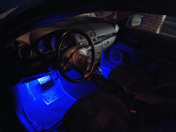 2006 Mazda 3 I (BK) Рестайлинг, синий, 500000 рублей - вид 5