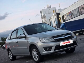 2014 Lada (ВАЗ) Granta I, серебристый, 420000 рублей, вид 3
