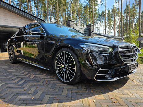 2021 Mercedes-Benz S-Класс 400 d 4MATIC VII (W223), чёрный, 12000000 рублей, вид 4